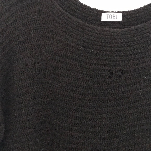 NWOT Black Knitted Sweater - Picture 4 of 5